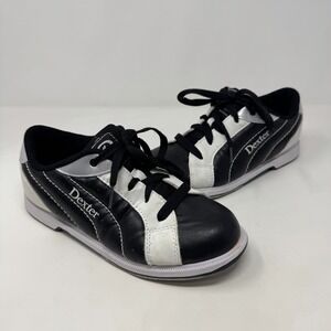 Dexter Groove II Black & White Lace Up Bowling Shoes Women's Size 7 M